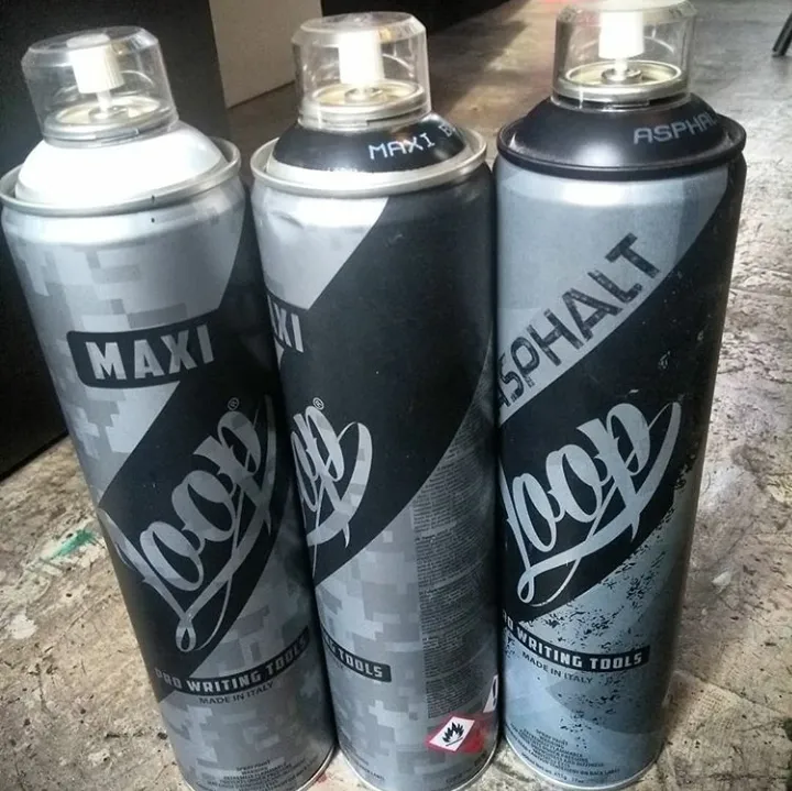 Tres sprays Loop: dos Maxi y un Asphalt